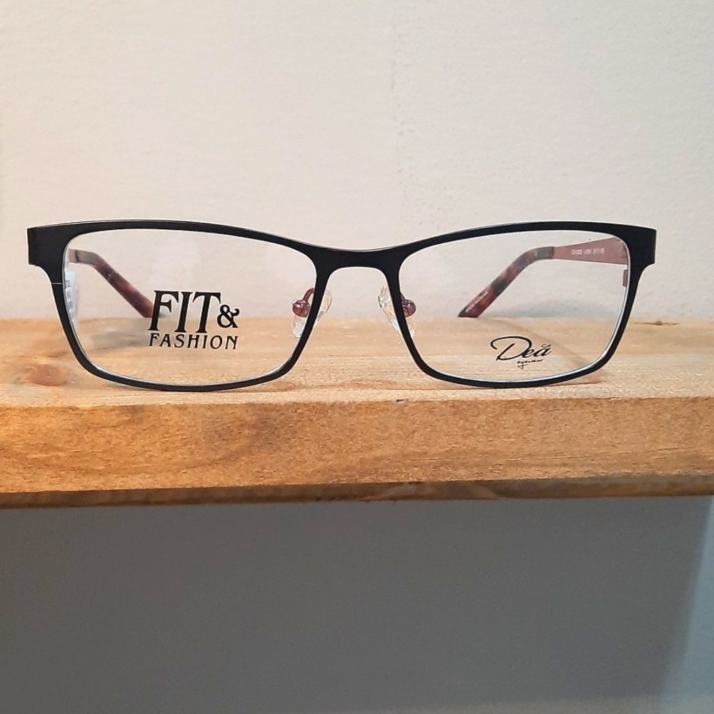 NEW Metal Rx'able Eyeglass Frame, women's lightweight glasses DEA 55 17 135 - Picture 6 of 6